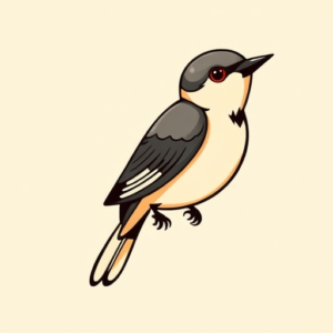 Cartoon Sparrow Tattoo