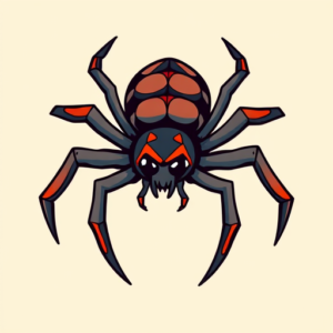 Cartoon Spider Tattoo