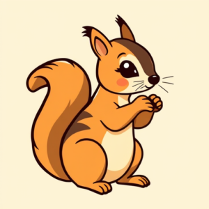 Cartoon Squirrel Tattoo