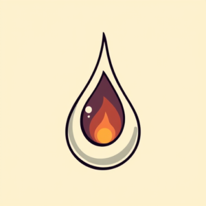 Cartoon Teardrop Tattoo