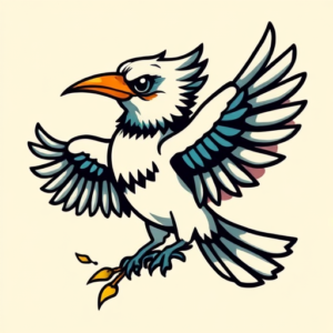 Cartoon Thunderbird Tattoo