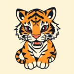 Cartoon Tiger Tattoo