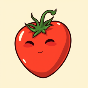 Cartoon Tomato Tattoo