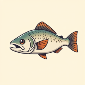 Cartoon Trout Tattoo