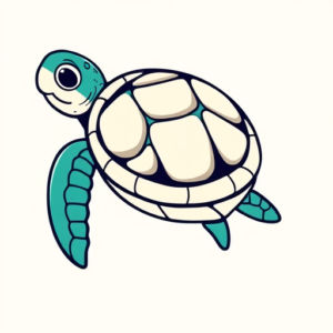 Cartoon Turtle Tattoo