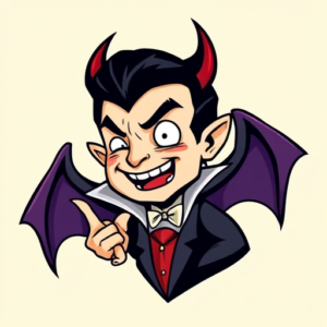 Cartoon Vampire Tattoo