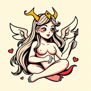 Cartoon Virgo Tattoo