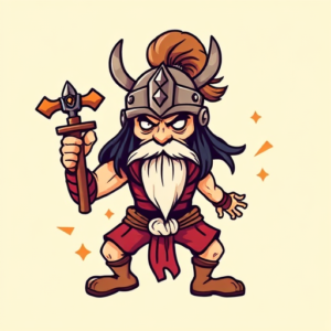 Cartoon Warrior Tattoo