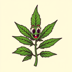 Cartoon Weed Tattoo