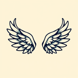 Cartoon Wings Tattoo