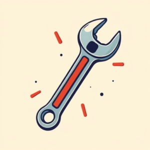 Cartoon Wrench Tattoo