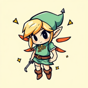 Cartoon Zelda Tattoo