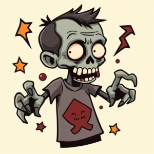 Cartoon Zombie Tattoo