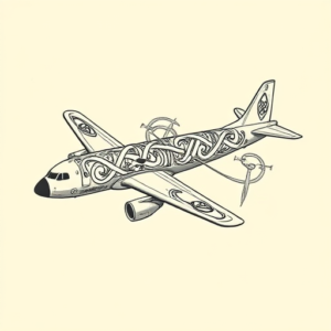 Celtic Airplane Tattoo