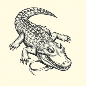 Celtic Alligator Tattoo