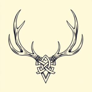 Celtic Antler Tattoo