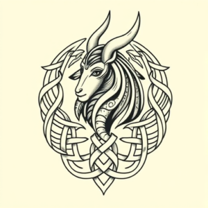 Celtic Anubis Tattoo