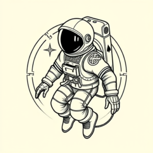 Celtic Astronaut Tattoo