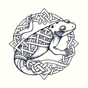 Celtic Axolotl Tattoo