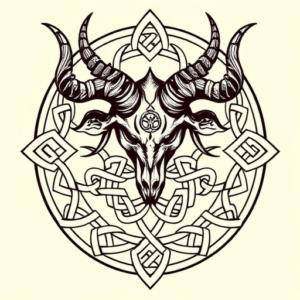 Celtic Baphomet Tattoo