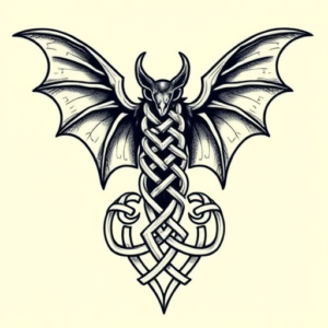 Celtic Bat Tattoo