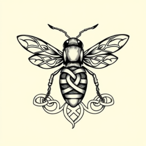 Celtic Bee Tattoo