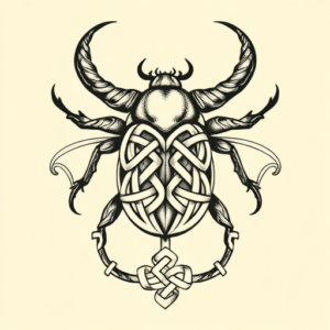 Celtic Beetle Tattoo
