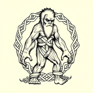 Celtic Bigfoot Tattoo