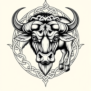 Celtic Buffalo Tattoo