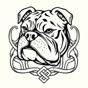 Celtic Bulldog Tattoo