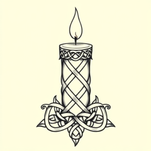 Celtic Candle Tattoo