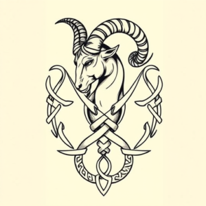 Celtic Capricorn Tattoo