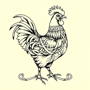 Celtic Chicken Tattoo