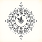 Celtic Clock Tattoo