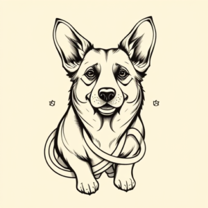 Celtic Corgi Tattoo