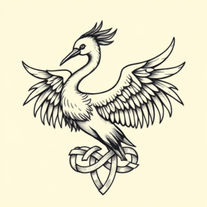 Celtic Crane Tattoo