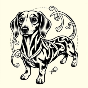 Celtic Dachshund Tattoo