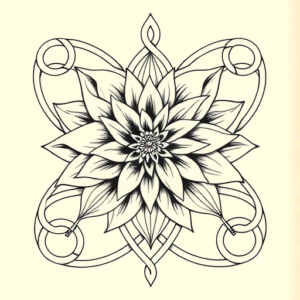 Celtic Dahlia Tattoo