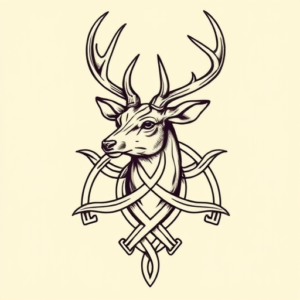 Celtic Deer Tattoo