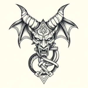 Celtic Demon Tattoo