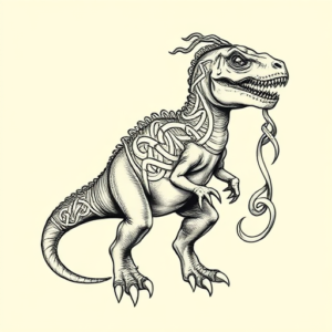 Celtic Dinosaur Tattoo