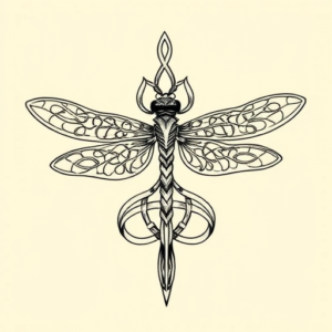 Celtic Dragonfly Tattoo