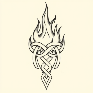 Celtic Flame Tattoo