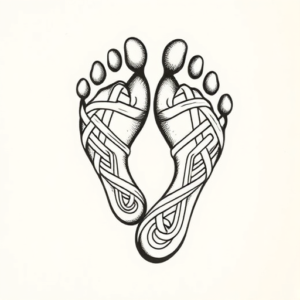 Celtic Footprint Tattoo