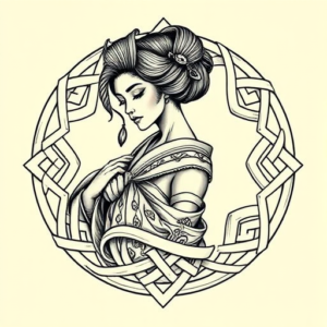 Celtic Geisha Tattoo