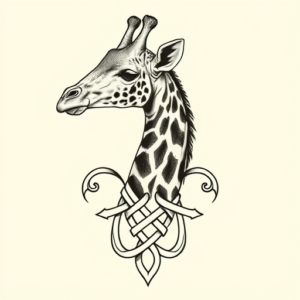 Celtic Giraffe Tattoo