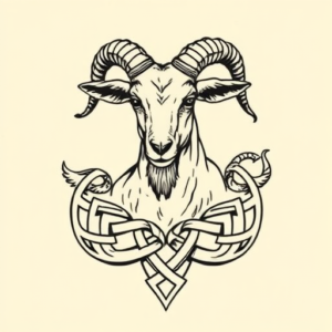 Celtic Goat Tattoo