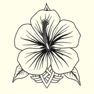 Celtic Hibiscus Tattoo