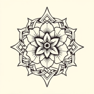 Celtic Honeysuckle Tattoo