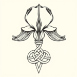 Celtic Iris Tattoo